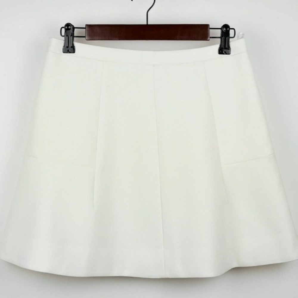 J. Crew A line Ivory skirt